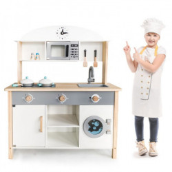 Eco toys drvena kuhinja xxl sa veš mašinom za decu ( TL89041 ) - Img 3