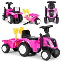 Ecotoys Traktor sa prikolicom pink  ( 658T PINK )-1