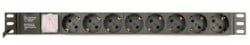 EG-PDU-014 Produzni kabl sa zastitom 8 uticnica 16A, PDU 1U, aluminium, 3m - Img 2