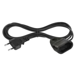 Emos pc01301 Produžni kabel crni 1 utičnica euro "c" 1,5m 2,5a 0,75mm2 ( 3783 )