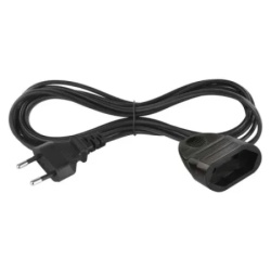 Emos pc01303 Produžni kabel crni 1 utičnica euro "c" 3m 2,5a 0,75mm2 ( 3784 )