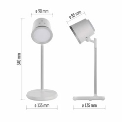 Emos z7636w Stona led lampa punjiva abbie bela  ( 3500 )-2