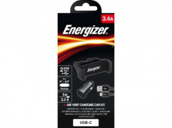 Energizer Max Universal Car Kit 2USB+USB-C Cable Black ( CKITB2CC23 ) - Img 2