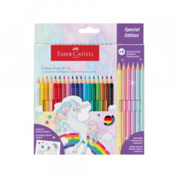 Faber Castell drvene bojice grip 1/18 unicorn+6 sparkle pastel 201543 ( G199 )  - Img 1