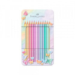 Faber castell drvene bojice Grip sparkle pastel metalna kutija 1/12 201910 ( F395 )  - Img 2