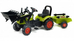 Falk toys traktor na pedale sa prikolicom i utovarivačem ( 2040am ) - Img 1