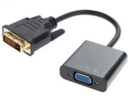 Fast Asia Adapter DVI-D (M) - VGA (F) crni-1