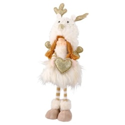 Festa cupid novogodišnja dekoracija devojčica bela 55cm ( 750216 )