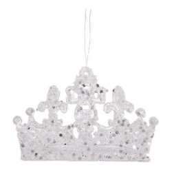 Festa royal novogodišnja dekoracija kristali kruna 12cm ( 781008 )