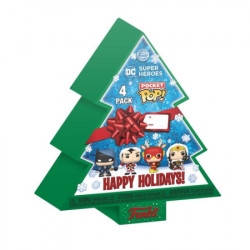 Funko Pocket POP: DC Holiday - Tree Holiday Box 4pcs. ( 050455 )  - Img 1