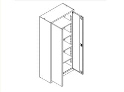 Futrix  Kancelarijski metalni plakar crno bravica ( 39247 ) -2