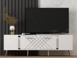 Futrix  Tv komoda belo print na vratima ( 34991 ) -5