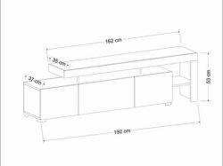 Futrix Tv komoda Bugra orah led rasveta ( 38759 ) -2