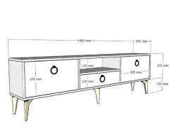 Futrix  Tv komoda Kapljica antracit ( 35089 ) -5