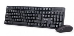 Gembird 2.4 GHz slim bezicni miš + tastatura US layout black ( KBS-W-01 ) - Img 1