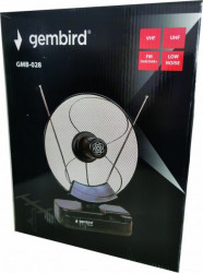 Gembird Antena sobna sa pojacalom, UHF/VHF, dobit 30dB, diam 31cm, 220v + 12V crna (636) GMB-028 ** - Img 2