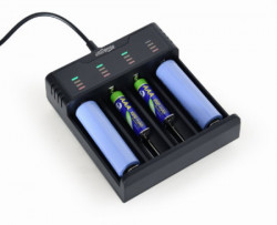 Gembird BC-USB-02 brzi punjac Ni-MH + Li-ion baterija AAA / R03, AA / R6, 10440, 14500,14650,16340.. - Img 2
