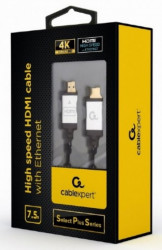 Gembird CCB-HDMIL-7.5M HDMI kabl, high speed, ethernet 3D/4K TV "Select Plus Series" blister 7,5m - Img 2