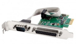Gembird COM serial port+LPT port PCI-Express add-on card, +extra low-profile bracket ( PEX-COMLPT-01 ) - Img 2