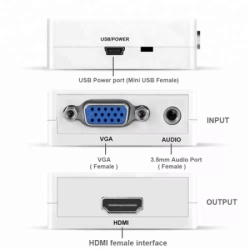  Gembird input A VGA to HDMI Mini (902) (289)-2