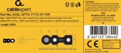 Gembird kabl-optic-ftth-2f-frp gembird opticki kabl 2-vlakna sm g657a1 flat, outdoor, sa sajlom 1mm, 1000m-2