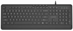 Gembird KB-MCH-05 Tanka žičana multimedijalna tastatura, crna, US raspored