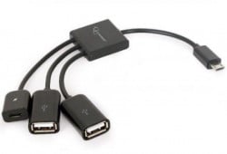 Gembird OTG HUB 2xUSB na microUSB UHB-OTG-02 - Img 1