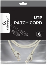 Gembird PP6U-2M mrezni kabl, CAT6 UTP Patch cord 2m grey - Img 1