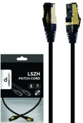 Gembird PP8-LSZHCU-BK-1.5M mrezni kabl S/FTP Cat.8 LSZH patch cord, black 1.5m - Img 1