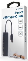 Gembird UHB-CM-U2P4-01 4-port USB Type-C HUB, black - Img 3