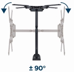  Gembird WM-55ST-01 rotate/tilt VESA max. 40x40cm 32-55 max.32kg-4