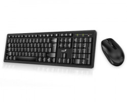 Genius Smart KM-8200 wireless USB US crna tastatura + miš - Img 1