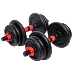 Gorilla Sports Set od 2 podesive bučice od livenog gvožđa 25 mm (20 kg) ( 101186-00002-0025 )