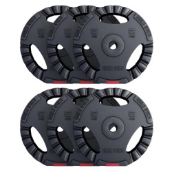 Gorilla Sports Set plastičnih tegova sa rukohvatima (6 x 5 kg) ( 100297-00007-0113 )