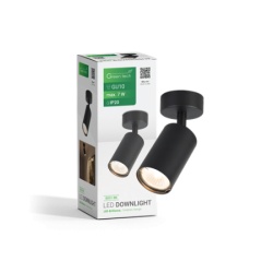 Green tech reflektor nadgrani gu10 crni ( b031-bk )
