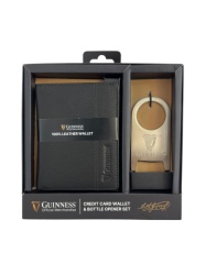 Guiness Gift box: kožni novčanik 100x80 mm i otvarač za flaše JBGNGS 05 crna ( 16NMBSG05B )