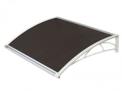 Gutta nadstrešnica za vrata 82x120cm bela baza ploca 6mm bronza ( 997 )