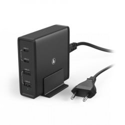 Hama stanica za punjenje 65w (2xpd usb-c, 2xusb-a) ( 183376 ) - Img 1