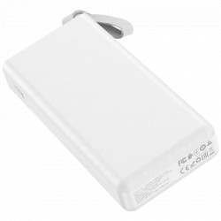 Hoco j73 powerful, white power bank 30000mah, micro-usb / tipe-c ulaz, lampa  - Img 3