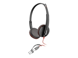 HP Poly Blackwire 3225 Stereo USB-C Headset +3.5mm Plug +USB-C/A Adapter ( 8X229AA ) -4