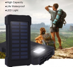 HRD-T12 ** Gembird solar power bank 12000mAh 2xUSB, 1xType-C, LED, kompas (999) - Img 4