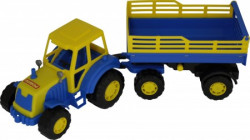 Igračka traktor sa prikolicom plavo - žuti ( 035271 )