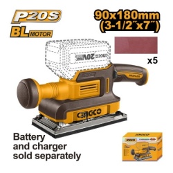 Ingco cfsli2031 aku vibraciona brusilica 90x180mm super ( CFSLO2031 )
