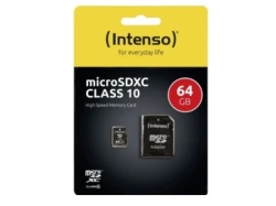 Intenso 64GB Class10 3413490 + adapter Micro SDXC