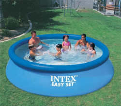 Intex Easy Pool okrugli bazen na naduvavanje + filter pumpa 396x84cm ( 28142 ) - Img 6