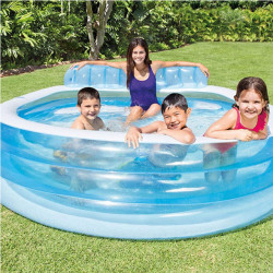 Intex Family Lounge porodični bazen sa sedištem 229x218x79cm ( 57190 ) - Img 7