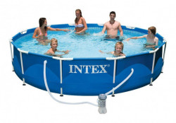 Intex Metal Frame okrugli bazen za dvorište sa metalnim ramom + filter pumpa 366cm x 76cm ( 28212 ) - Img 6