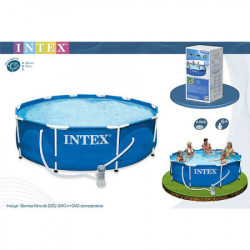 Intex Metal Frame okrugli bazen za dvorište sa metalnim ramom + filter pumpa 366cm x 76cm ( 28212 ) - Img 8