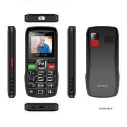 IPRO F188 senior black feature mobilni telefon 2G/GSM/800mAh/32MB/DualSIM/Srpski jezik~1 ( Senior F188 black ) - Img 5