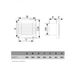 Izduvni ventilator sa tajmerom 100mm ( EURO4S ) - Img 2